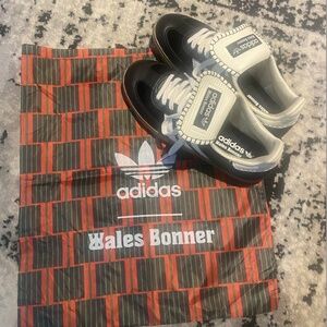 Adidas x Wales Bonner Pony Samba Shoes Black /Chalk White